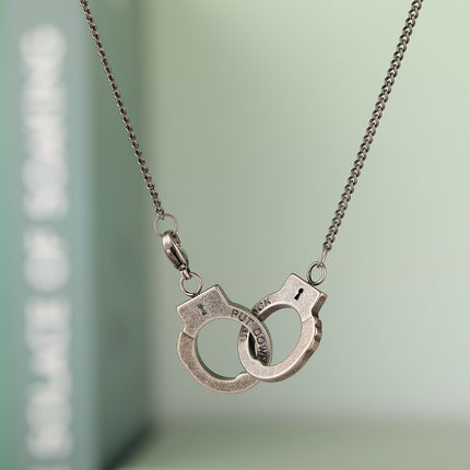 Collar A La Moda De Acero Inoxidable De Estilo Con Colgante De Esposas Personalizado