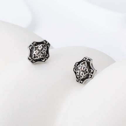 Pendiente De Hombre Estilo Punk Aretes De Acero Inoxidable,Estilo Vintage