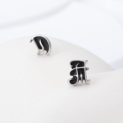 Pendientes Vintage Desgastados Para Hombre De Acero Inoxidable