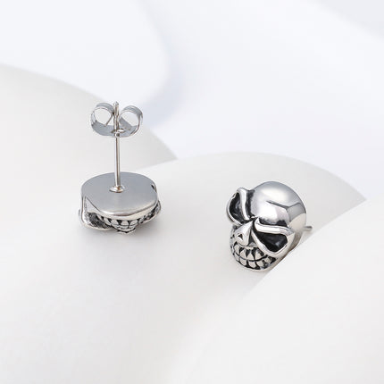 Pendientes De Estilo Retro Y Hip-Hop Aretes Para Hombre De Acero Inoxidable