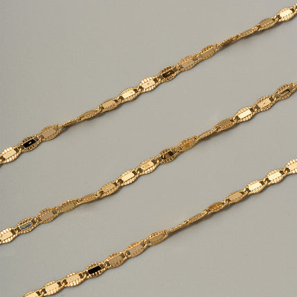 Collar Versátil De Cobre De Cadena Sencilla De Ojos Con Bordes De Doble Cara Casual