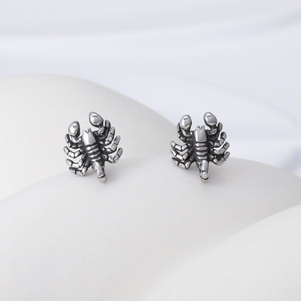 Pendientes Con Diseño De Escorpión Para Hombre Aretes para Hombre De Acero Inoxidable