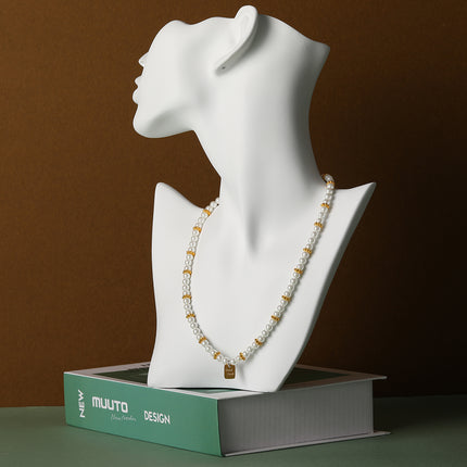 Collar Elegante De Cuentas De Perlas De Lujo Leve De Moda Para Mujer Con Marca De GOODLUCK