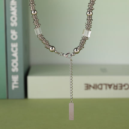 Collar Exagerado De Acero Inoxidable De Elemento De Múltiples Tesoros De Moda