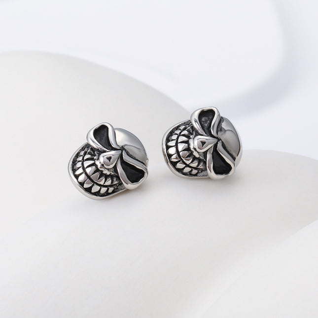 Pendientes De Estilo Retro Y Hip-Hop Aretes Para Hombre De Acero Inoxidable