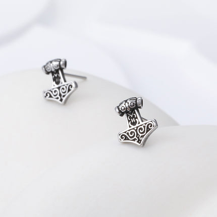 Pendientes Con Diseño Vintage de Símbolo Pirata Aretes Para Hombre De Acero Inoxidable
