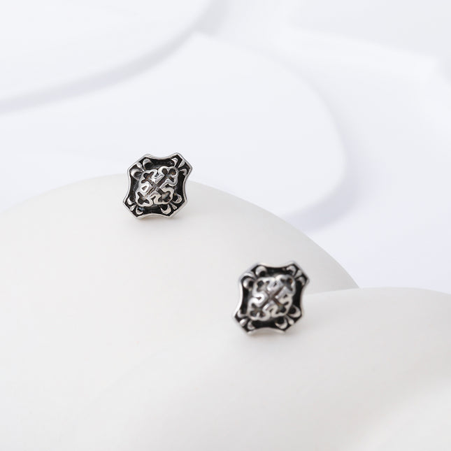 Pendiente De Hombre Estilo Punk Aretes De Acero Inoxidable,Estilo Vintage