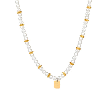 Collar Elegante De Cuentas De Perlas De Lujo Leve De Moda Para Mujer Con Marca De GOODLUCK