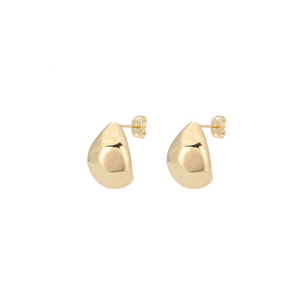 Aretes Cobre De Oro De 14K Pendientes Diseño Creativo Y Moderno