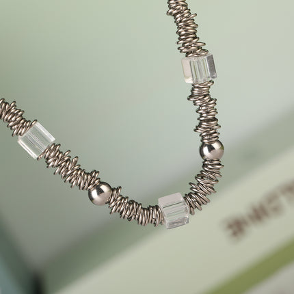 Collar Exagerado De Acero Inoxidable De Elemento De Múltiples Tesoros De Moda