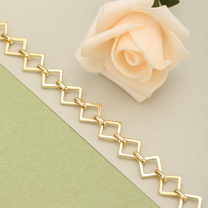 Pulsera De Acero Inoxidable Con Cierre Cuadrado, Diseño Minimalista