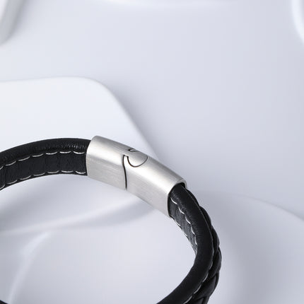 Pulseras Artesanales De Hilo Con Cabeza De León En Acero Inoxidable