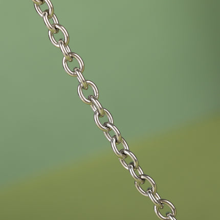 Collar De Cadena De Media Perla De Lujo Leve A La Moda Con Colgante De GUUKANOWAR