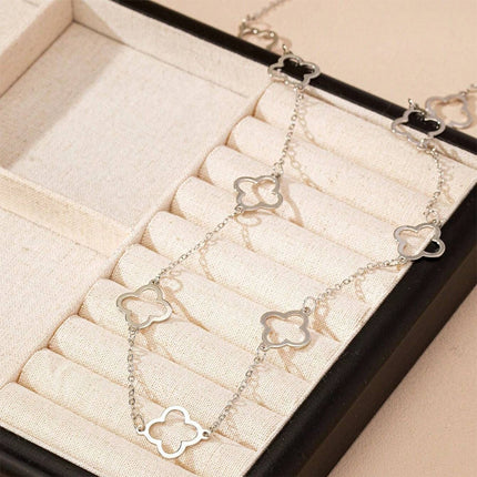 Cadena Larga Para El Cuerpo Casual De Alación De Zinc Clásica Collar Sencillo Para Mujer