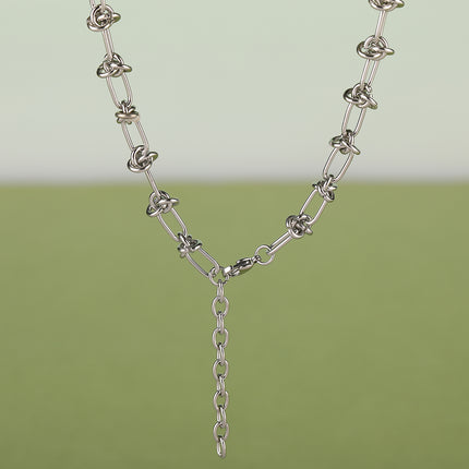 Collar De Lenjuelas Con Elemento De Expresión De Estilo INS De Moda De Diseño Único