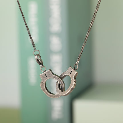 Collar A La Moda De Acero Inoxidable De Estilo Con Colgante De Esposas Personalizado