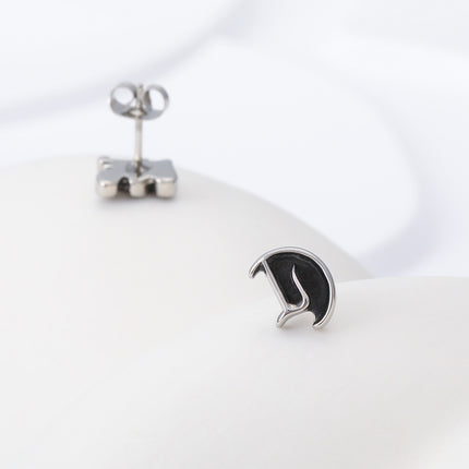 Pendientes Vintage Desgastados Para Hombre De Acero Inoxidable