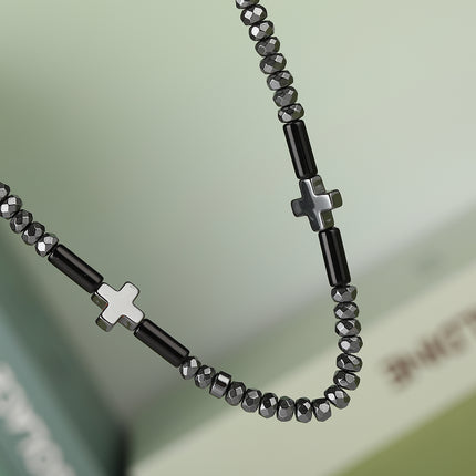 Collar De Estilo Gótico De Acero Inoxidable Ligero De Moda Para Mujer Con Cadena De Anillo