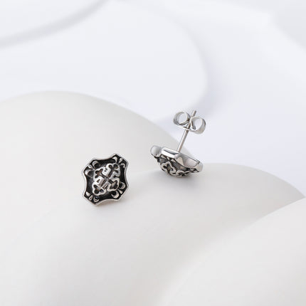 Pendiente De Hombre Estilo Punk Aretes De Acero Inoxidable,Estilo Vintage
