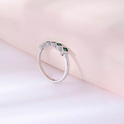 Anillo Con Diseño Moda Y Diamantes De Zirconia En Cobre Chapado En Oro 14K,Plata