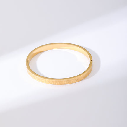 Pulsera Con Hebilla De Flor De Trébol Cuadrada Brazalete Elegante