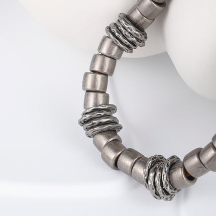 Pulsera Artesanal De Hilo De Cuero PU Amarillo Para Hombres