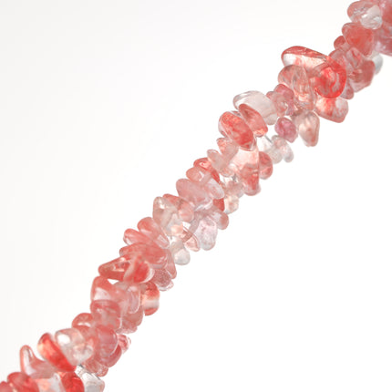 Pulsera De Cuentas De Piedras Naturales Rosa Claro Con Diseño Irregular