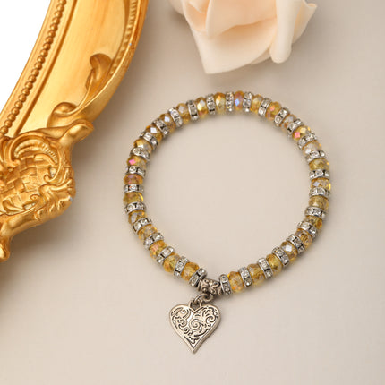 Pulsera Bohemia De Cristal Con Diseño Retro Y Elegante