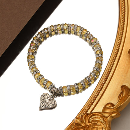 Pulsera Bohemia De Cristal Con Diseño Retro Y Elegante