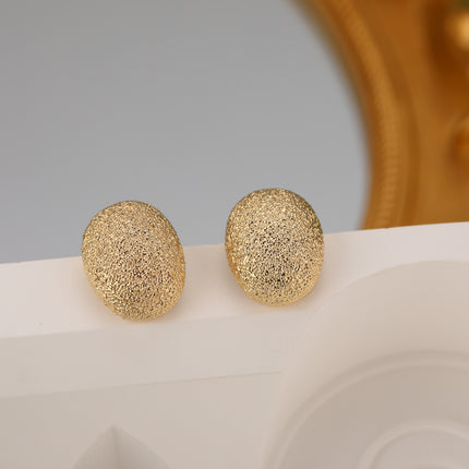 Aretes De Cobre Bañados En Oro De 14K Pendientes Diseño De Gota Vintage