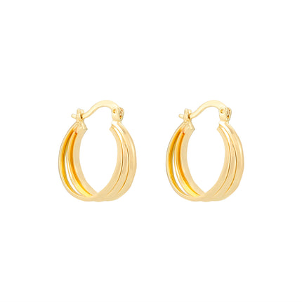 Aretes Arracadas De Cobre De Múltiples Capas, Diseño Clásicos Y Elegante