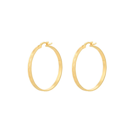 Aretes Arracadas Simples En Oro, Estilo Minimalista De Cobre