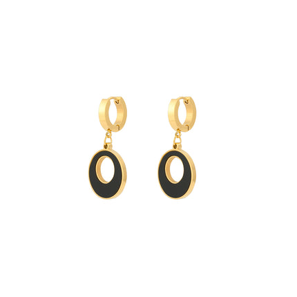 Aretes Arracadas Geométricos De Círculo Hueco Para Mujer