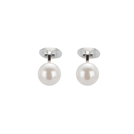 Aretes En La Oreja De Perla Sintética Ear Cuff Estilo Simple En Cobre