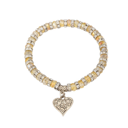 Pulsera Bohemia De Cristal Con Diseño Retro Y Elegante
