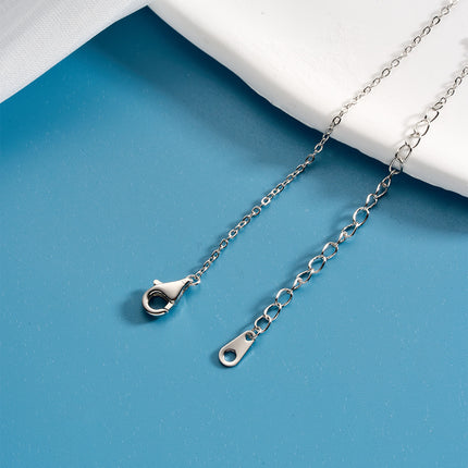 Collar En Dije Forma De Corazón Y Serpiente Incrustado Con Circonitas