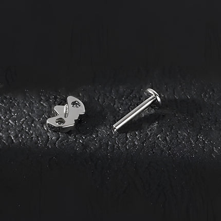 Piercing Labial De Acero Inoxidable Diseño De Corona Estilo INS