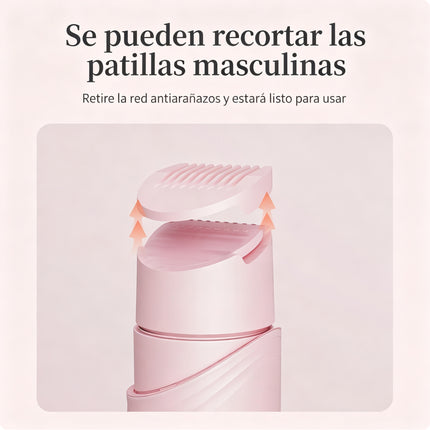 epiladora Eléctrica 2 en 1 Mujer Recargable USB-C - Afeitadora Doble Cabezal Cuerpo Completo
