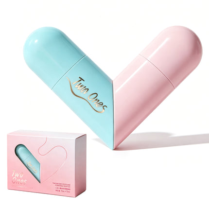 Atomizador de Perfume Portátil 5ml x2, Frasco Recargable Doble para Viaje