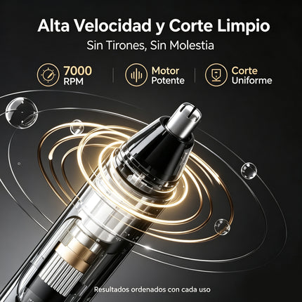 Recortador de Vello Nasal Eléctrico Recargable USB Para Nariz Portátil