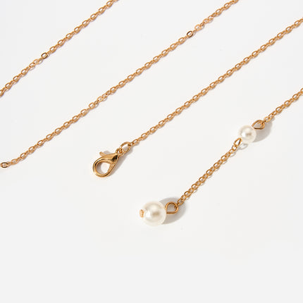 Cadena Elegante Para El Cuerpo De La Espalda En Forma De Y Sencillo Con Perlas De Imitación