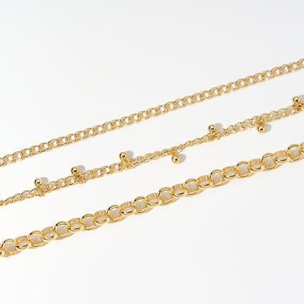 Cadena Sencilla De Cintura Multicapa Versátil De Campana De Cobre Casual Para Mujer