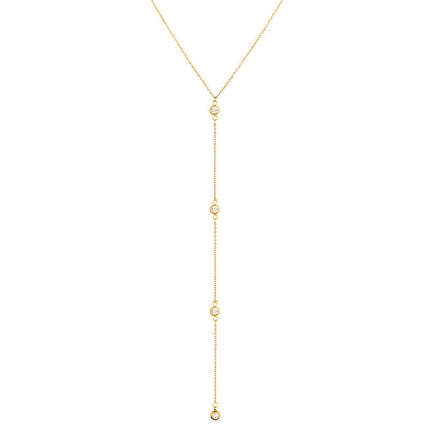 Cadena Sencillo Para El Cuerpo De La Espalda Con Borla De Gota De Agua Para Mujer