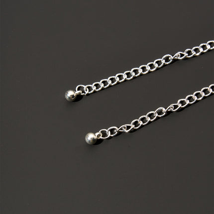 Cadena De Pecho Con Esmeralda Y Diamantes De Imitación Elegante Para Mujer
