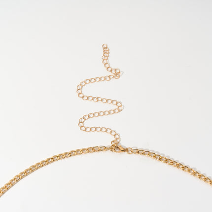 Cadena Metálica De Cintura Con Colgante De Corazones Brillantes Sencilla Casual