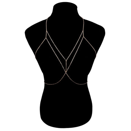Cadena Sencillo Para El Cuerpo Cruzada Sexy De Aleación En Forma De Y Para Mujer