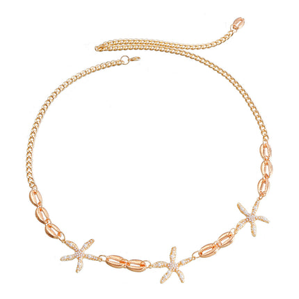 Cadenas Para La Cintura Con Colgante De Concha Y Estrella De Mar De Moda Para Mujer