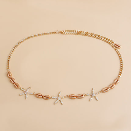 Cadenas Para La Cintura Con Colgante De Concha Y Estrella De Mar De Moda Para Mujer