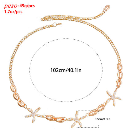 Cadenas Para La Cintura Con Colgante De Concha Y Estrella De Mar De Moda Para Mujer