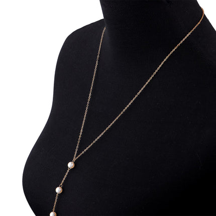 Cadena Elegante De Perlas Para El Cuerpo Sexy De Moda Sencilla Para Mujer